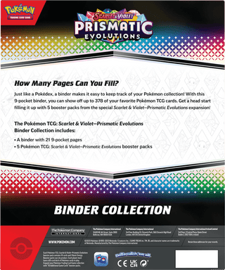Prismatic Evolutions Binder Collection Alleen op voorraad in de winkel, enkel afhalen mogelijk! - De Dondersteen