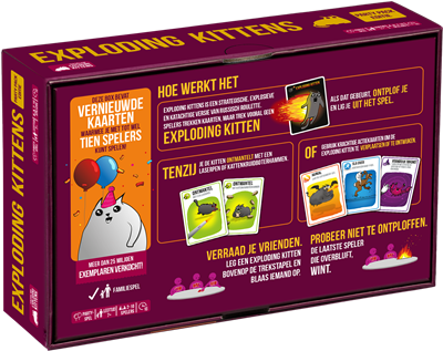Exploding Kittens Party Pack Editie (NL) - De Dondersteen