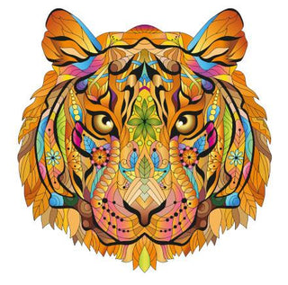 Rainbow Wooden Puzzle Tiger (138) - De Dondersteen