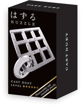 Huzzle Cast Duet Silver***** mini - De Dondersteen