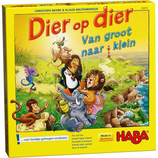 Spel - Dier op dier - Van groot naar klein (Nederlands) - De Dondersteen