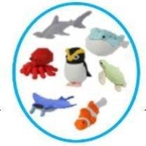 Marine Animal Puzzle Eraser Set - De Dondersteen