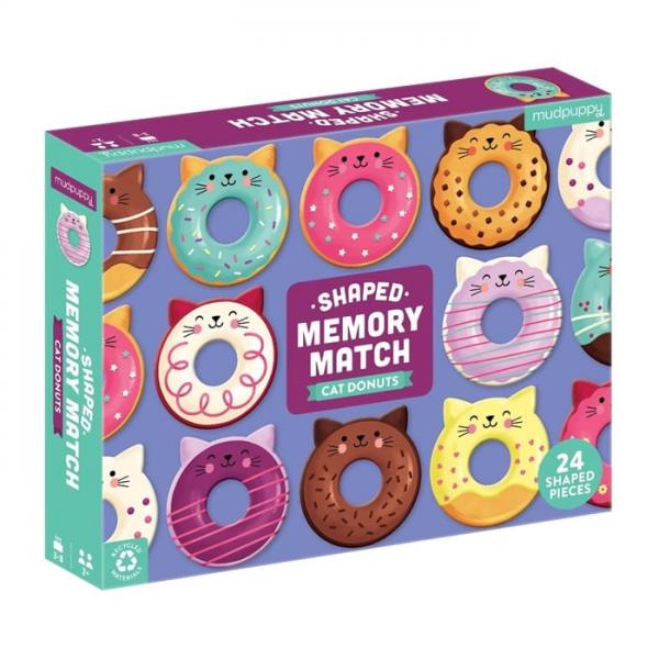 Shaped Memory Match - Cat Donuts