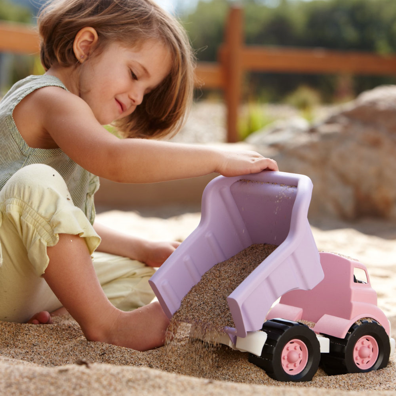 Dump wagen (roze) - De Dondersteen