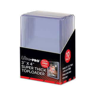 3" x 4" Super Thick 200pt Toploader 10ct - De Dondersteen