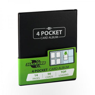 Blackfire 4 Pocket Card Album Black - De Dondersteen