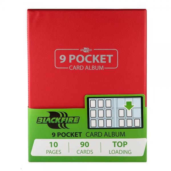 Blackfire 9 Pocket Card Album Red