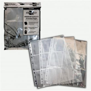 Blackfire 9-Pocket Pages Clear Top Loading (50 pcs) - De Dondersteen