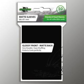 Blackfire Standard Sleeves Black (50 Sleeves) - De Dondersteen