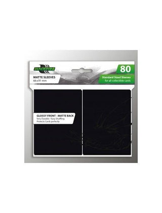 Blackfire Standard Sleeves Black (80 Sleeves) - De Dondersteen