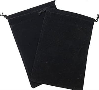 Chessex Small Suedecloth Dice Bag Black - De Dondersteen