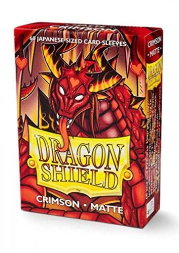 Dragon Shield Sleeves Small Japanese Matte Crimson