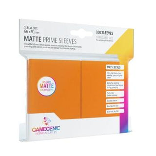 Gamegenic - Matte Prime Sleeves Orange (100 Sleeves) - De Dondersteen