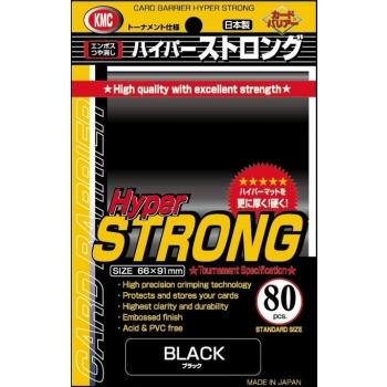 KMC Standard Sleeves - Hyper STRONG Black (80)