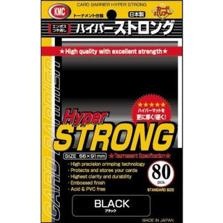 KMC Standard Sleeves - Hyper STRONG Black (80) - De Dondersteen
