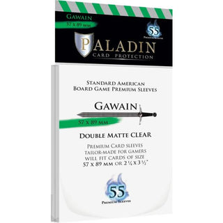 Paladin Sleeves - Gawain Premium Standard American 57x89 mm (55 Sleeves) - De Dondersteen