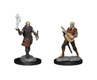 Critical Role Unpainted Miniatures: Pallid Elf Rogue and Bard Male - De Dondersteen