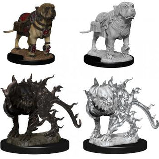 D&D Nolzur's Marvelous Miniatures - Mastif & Shadow Mastif - De Dondersteen