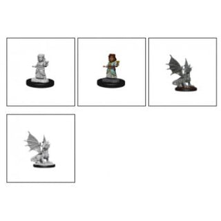 D&D Nolzur's Marvelous Miniatures - Silver Dragon Wyrmling & Female Halfling - De Dondersteen
