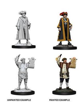 WizKids Deep Cuts Unpainted Miniatures - Mayor & Town Crier - De Dondersteen