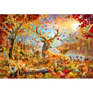 Animals In the Fall Puzzel