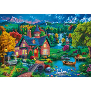 Colourful House near the Lake Puzzel