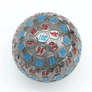 45mm Metal D100 Black Metal with Red & Blue - De Dondersteen