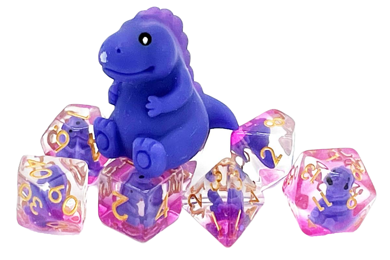 Baby T-Rex RPG Dice Set (7)