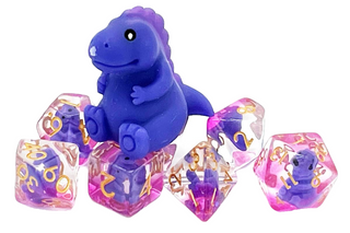 Baby T-Rex RPG Dice Set (7) - De Dondersteen
