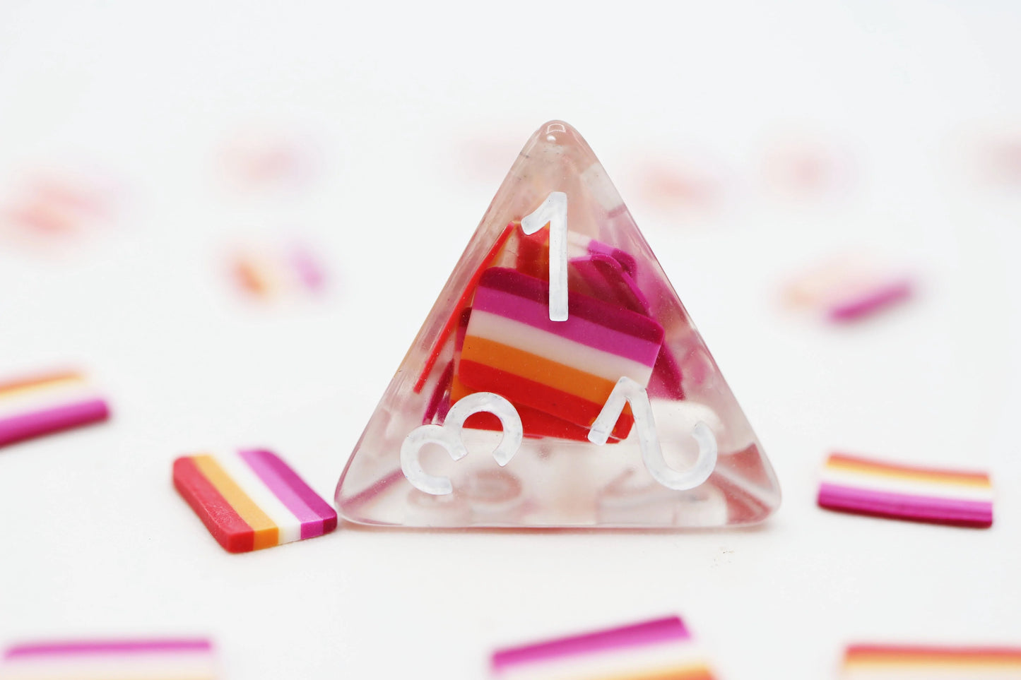 Community Lesbian Flag RPG Dice Set (7) - De Dondersteen
