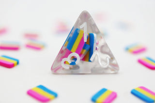 Pansexual Flag RPG Dice Set (7) - De Dondersteen