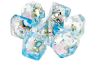 Rainbow & Teddy RPG Dice Set (7) - De Dondersteen