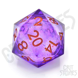 Feywild Sparkle 33mm Liquid Core D20 - De Dondersteen