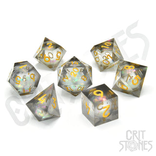 Orbeus Liquid Core RPG Dice Set - De Dondersteen