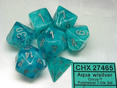 Polydice - Cirrus - Aqua/ Silver