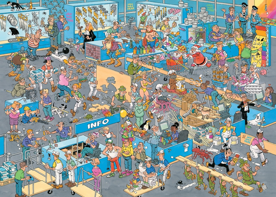 De Verbouwing & Doe-Het-Zelfwinkel - Jan van Haasteren (2×1000)