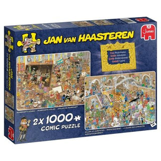 Een Dagje naar het Museum - Jan van Haasteren (2x 1000) - De Dondersteen