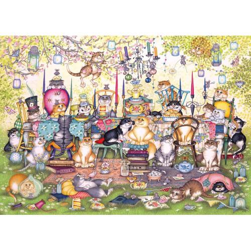 Mad Catter's Tea Party - Linda Jane Smith (1000) - De Dondersteen