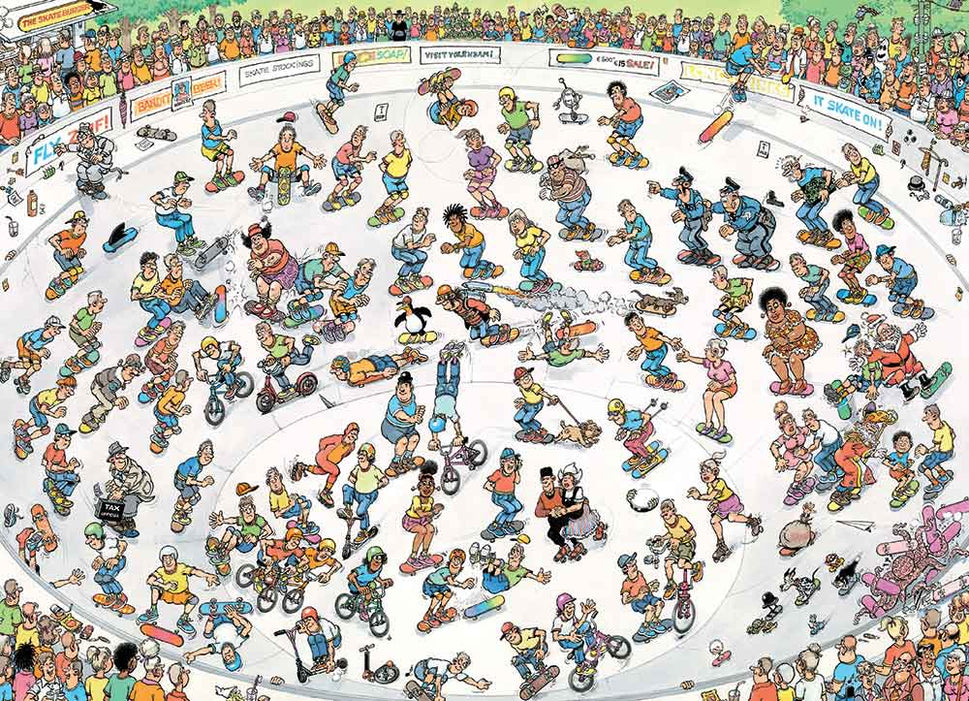 Skateboarden in de Bowl - Jan van Haasteren (2000)