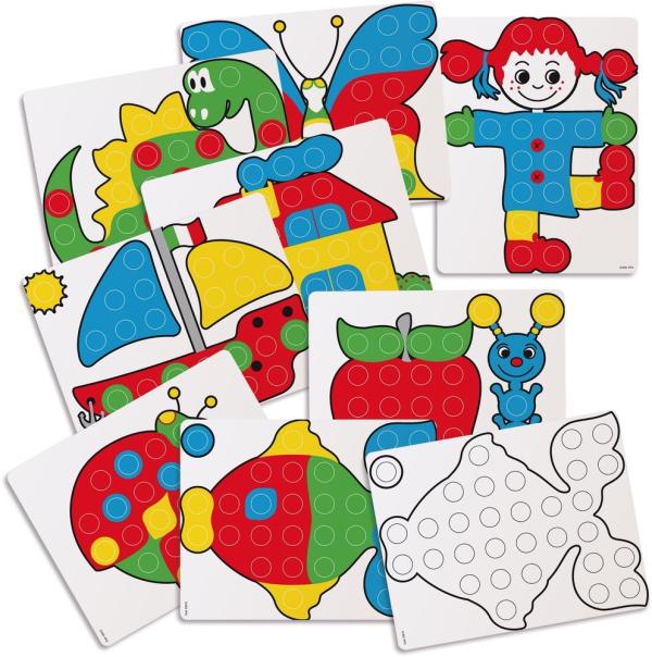 Insteek Mozaiek FantaColor: 48-delig (Junior)