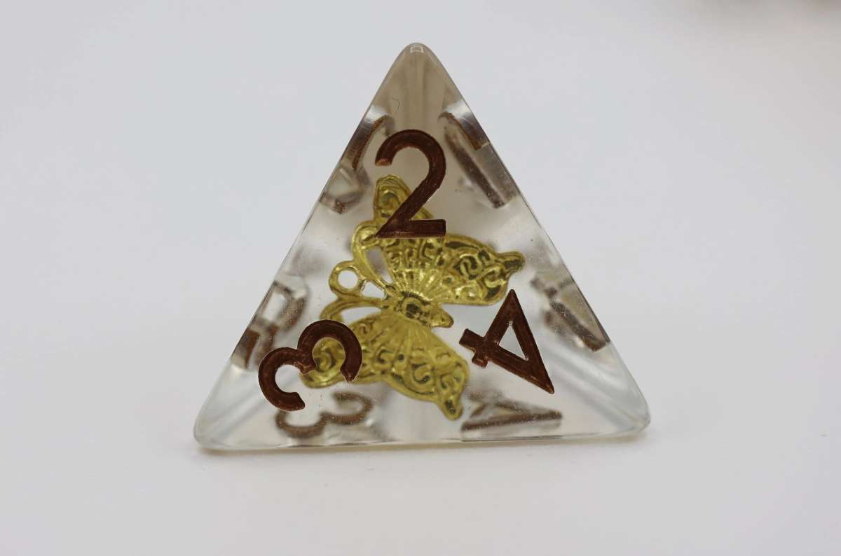 Gilded Butterfly RPG Dice Set (7)