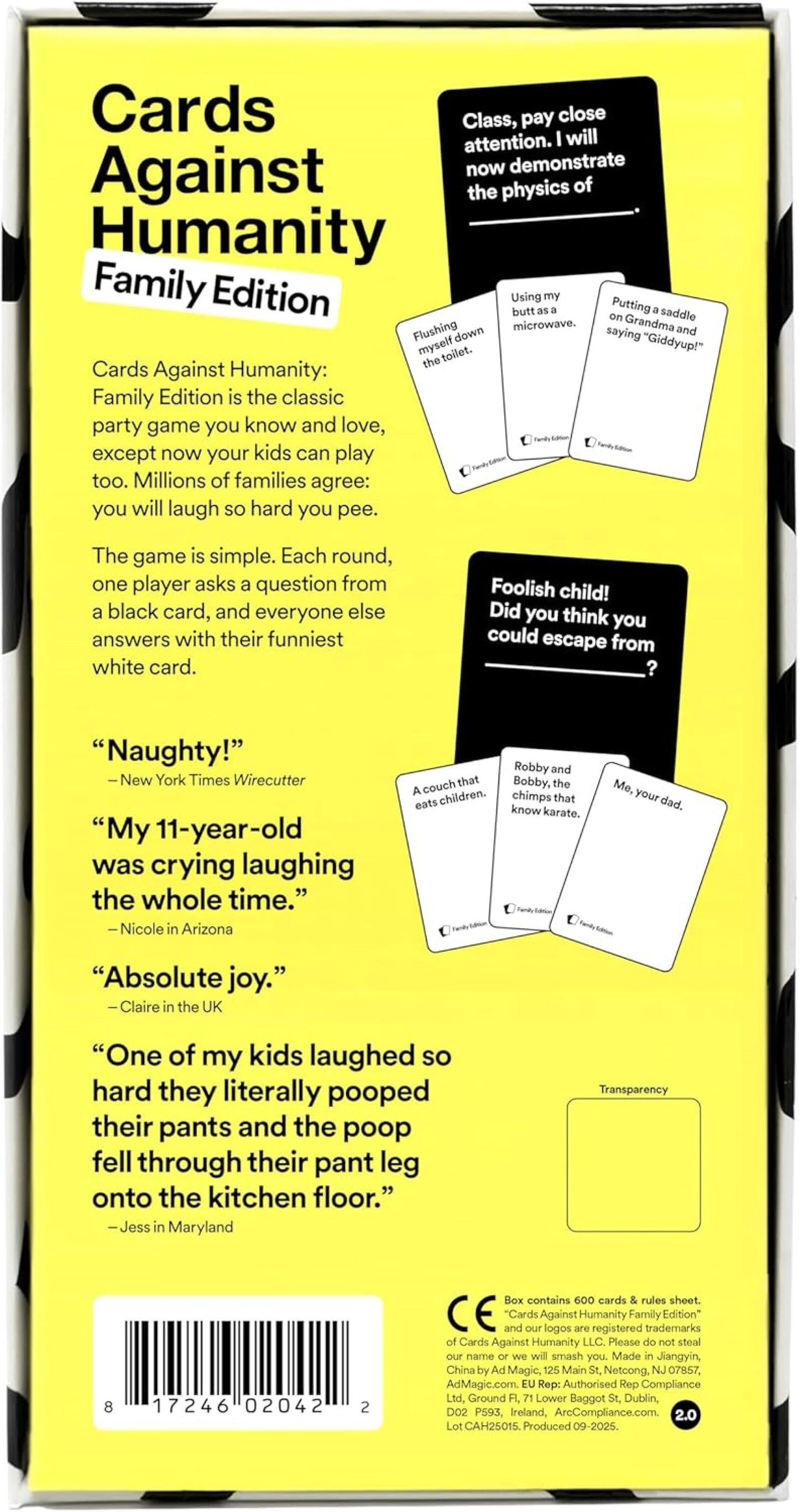 Cards Against Humanity Family Edition