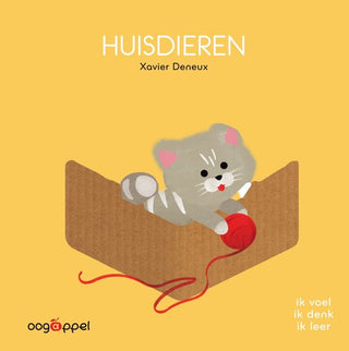 Thuis – Kartonboek met reliëf | Xavier Deneux | Voelboek voor peuters - De Dondersteen