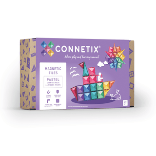 Connetix 64-delige Pastel Starter Pack – De perfecte start met zachte kleuren - De Dondersteen