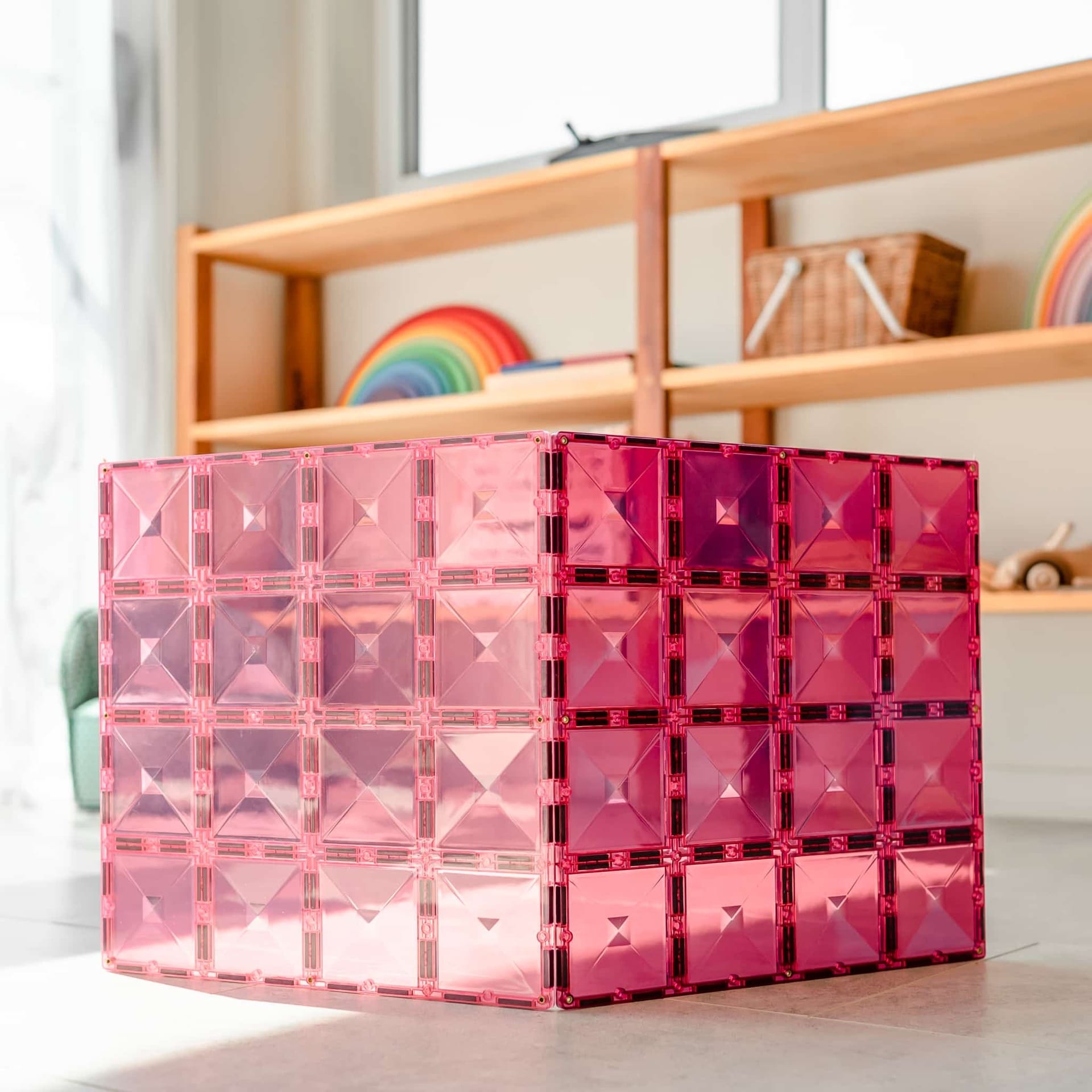 Connetix Berry & Rose Base Plate Set – 2 stevige ondergronden