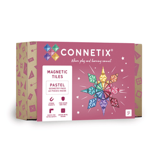 Connetix 40-delige Pastel Geometry Pack – Ontdek vormen & kleuren - De Dondersteen