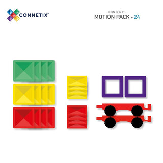 Connetix Motion Pack – 24-delig (Met wielen) - De Dondersteen
