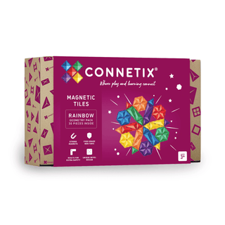 Connetix Rainbow Geometry Pack – 30-delig - De Dondersteen