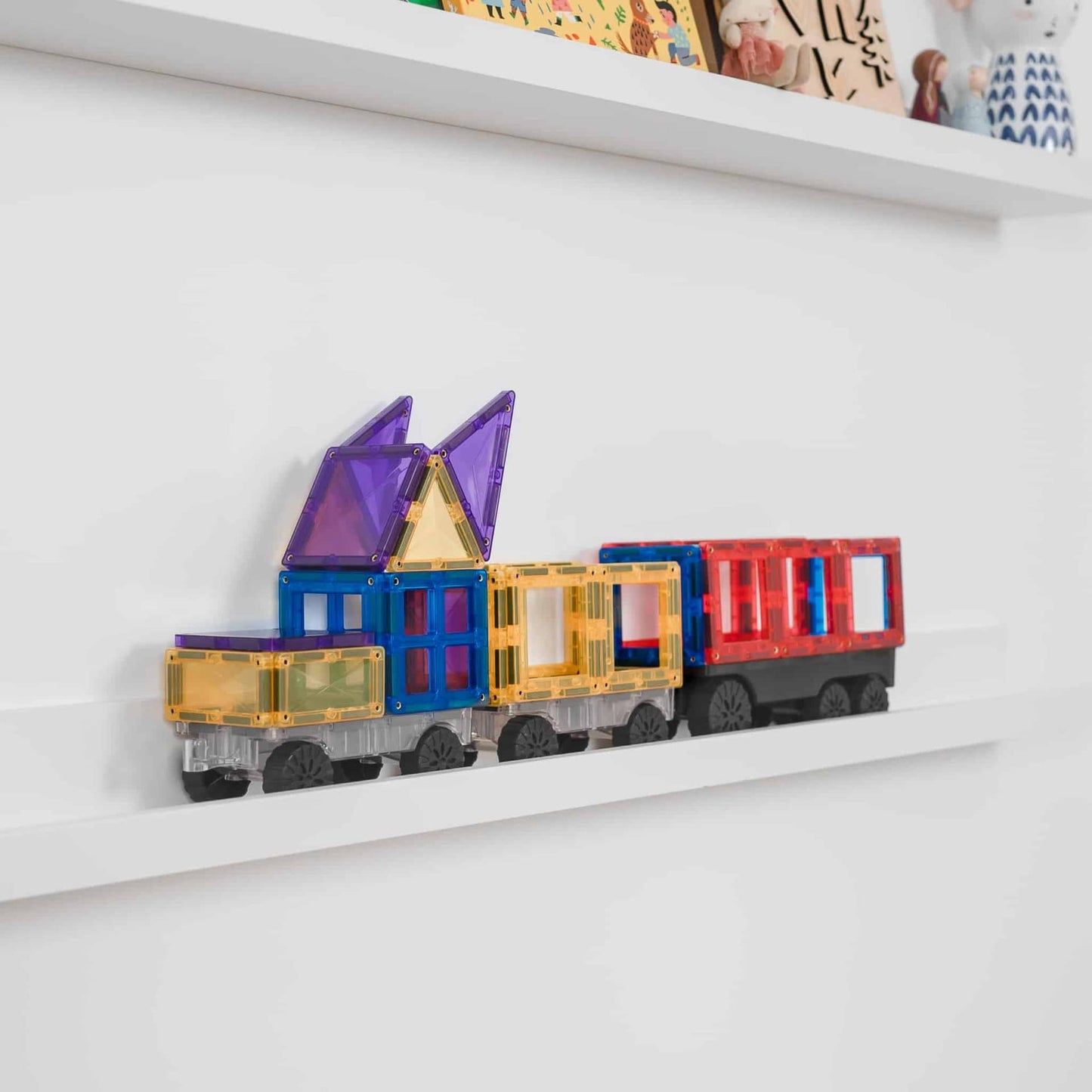 Connetix Transport Pack – 50-delig (met auto- en treinbasis) - De Dondersteen