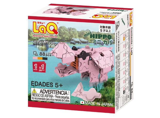 LaQ Animal World - Mini Hippo (88-delig)